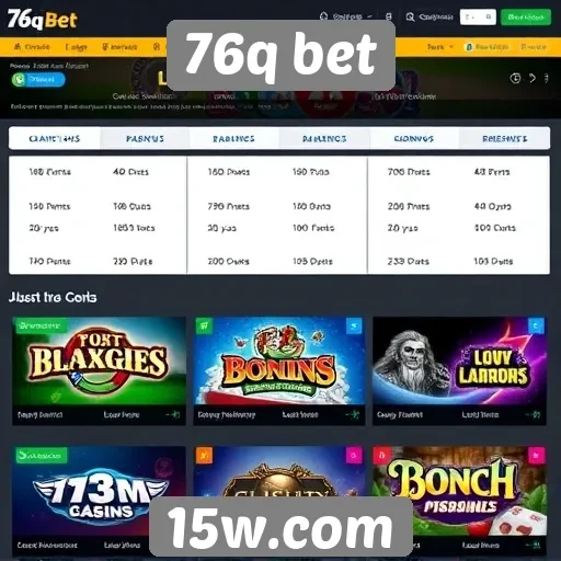 Visão geral das ofertas de jogos no 76q bet